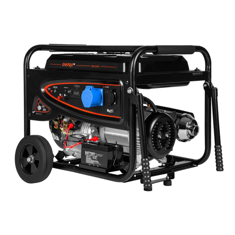 Генератор бензиновий DNIPRO-M 1 фаза (230В), 5кВт, (GX-50E)